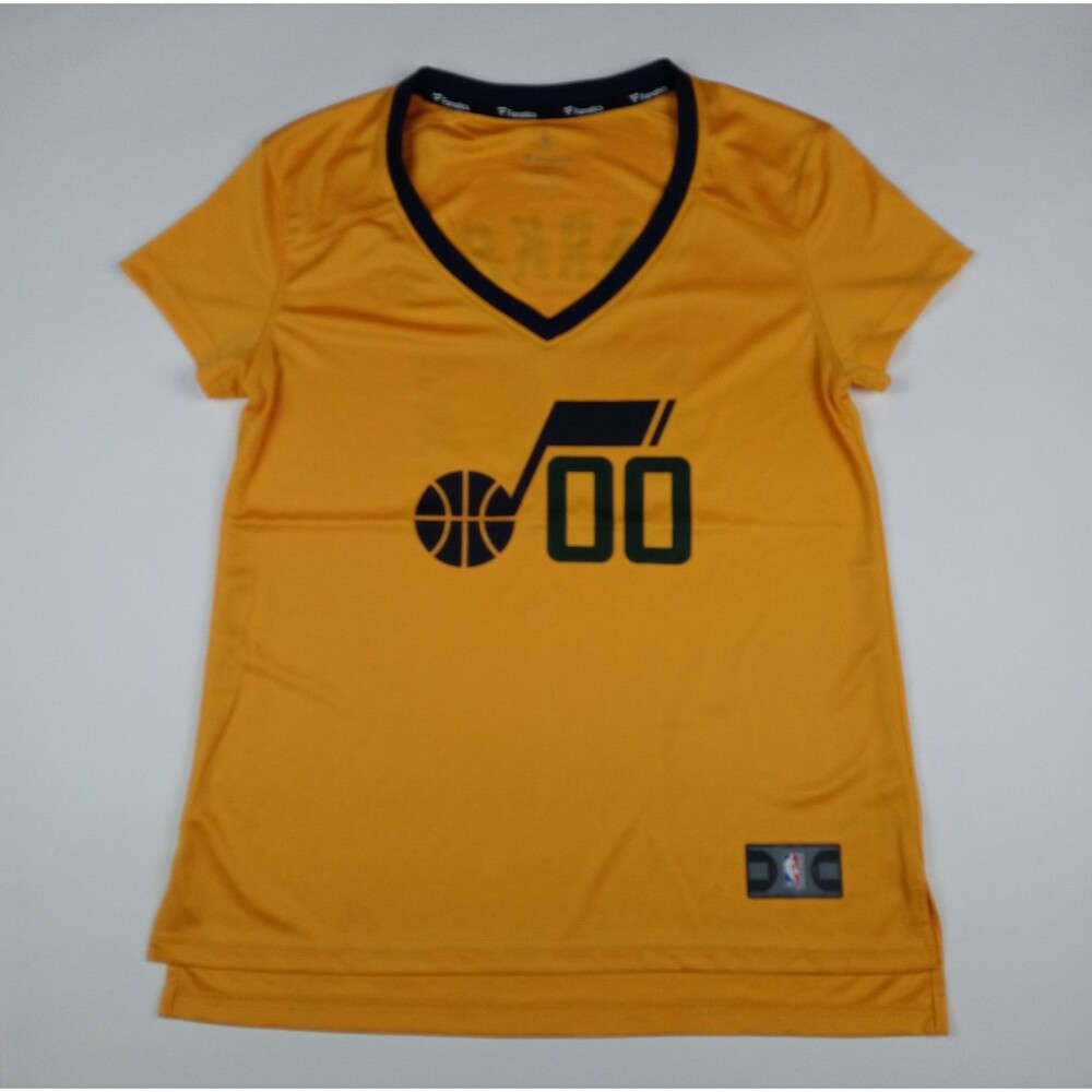 Utah Jazz Jordan Clarkson Jersey Shirt NBA Basketball Women's Size Small Yellow